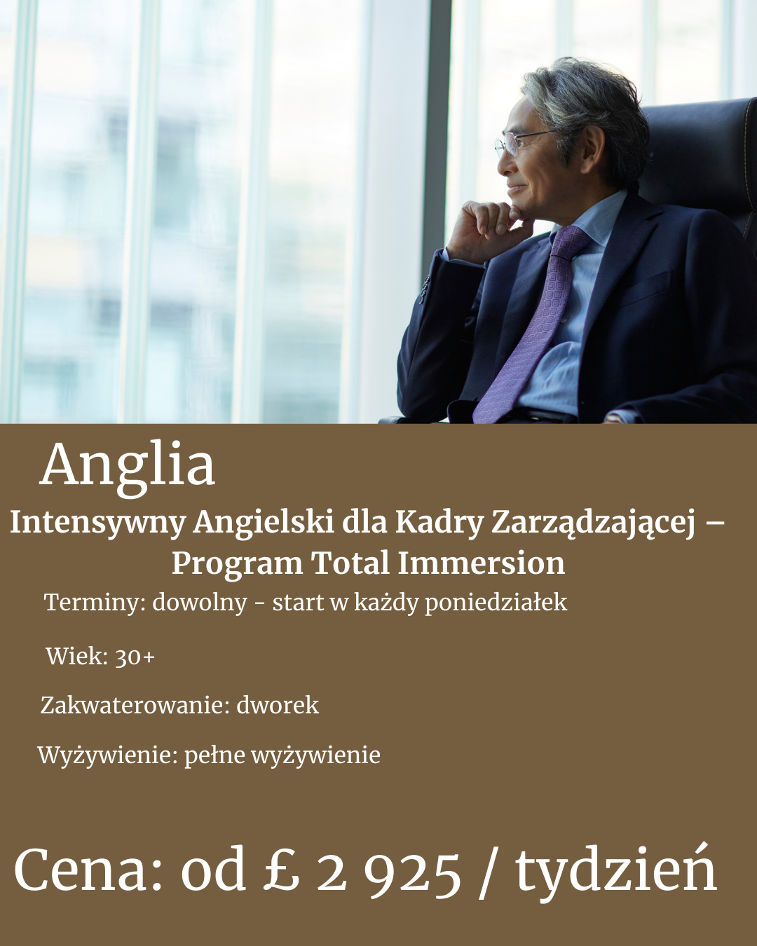 Intensywny kurs dla dyrektorów i VIP w UK