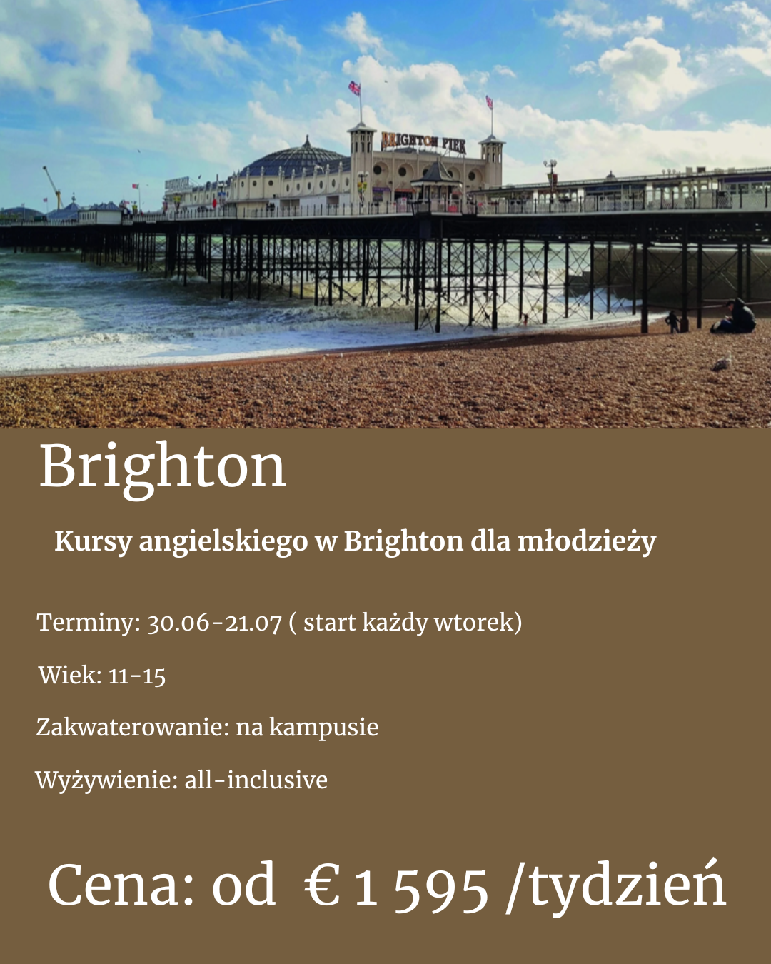 Kurs wakacyjny Brighton